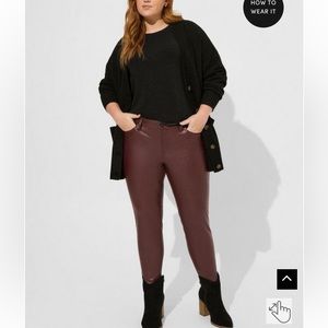 Perfect Skinny Faux Leather Pants Torrid Size 10